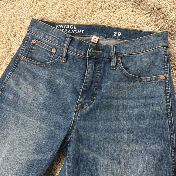 Vintage Slim JCrew Blue Straight Jeans Size 29 - Picture 3 of 4